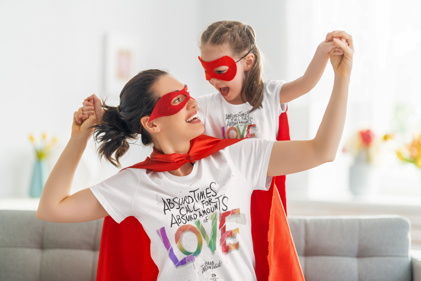'Absurd times calls for absurd amounts of LOVE' gender neutral t-shirt
