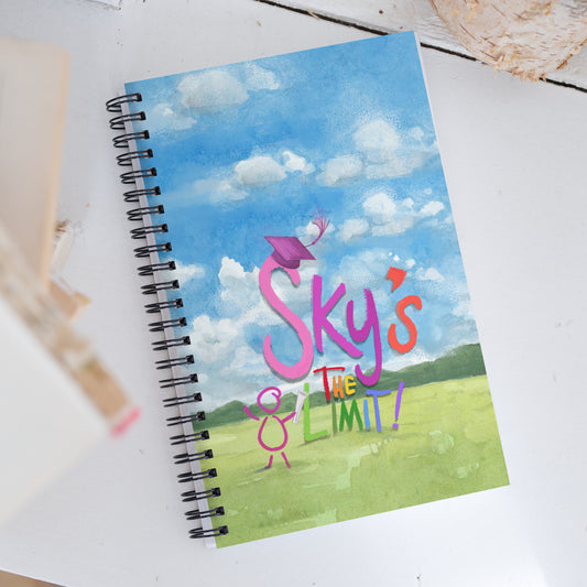 'Sky's the Limit' Spiral notebook