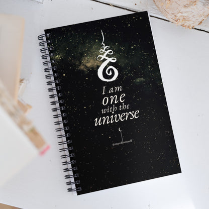 I am One with the Universe - Spiral Notebook