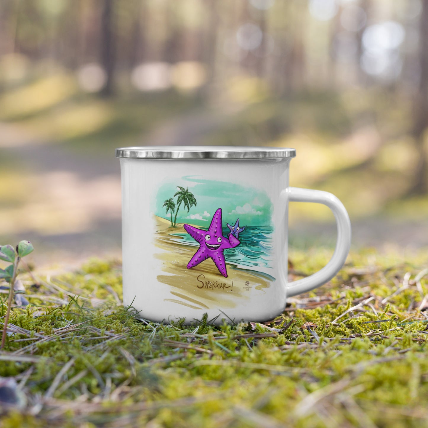 Superstar Caregiver enamel mug