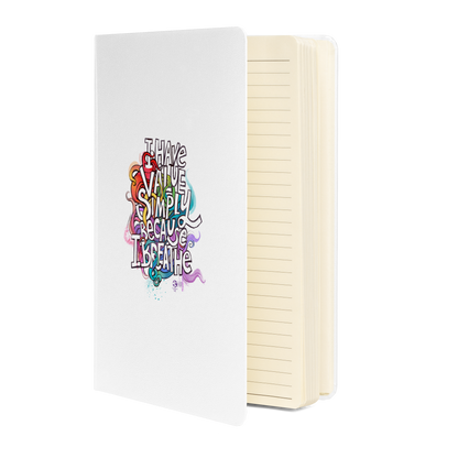 'I have value simply because I breathe’ hardcover bound notebook