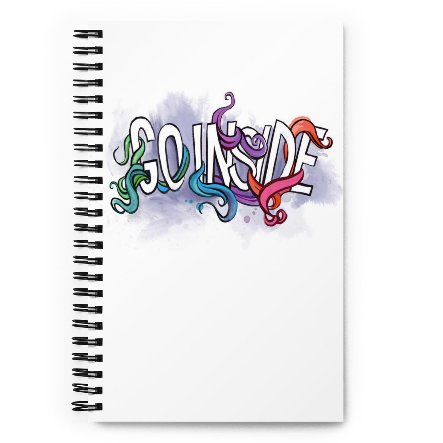 'Go Inside' Spiral notebook