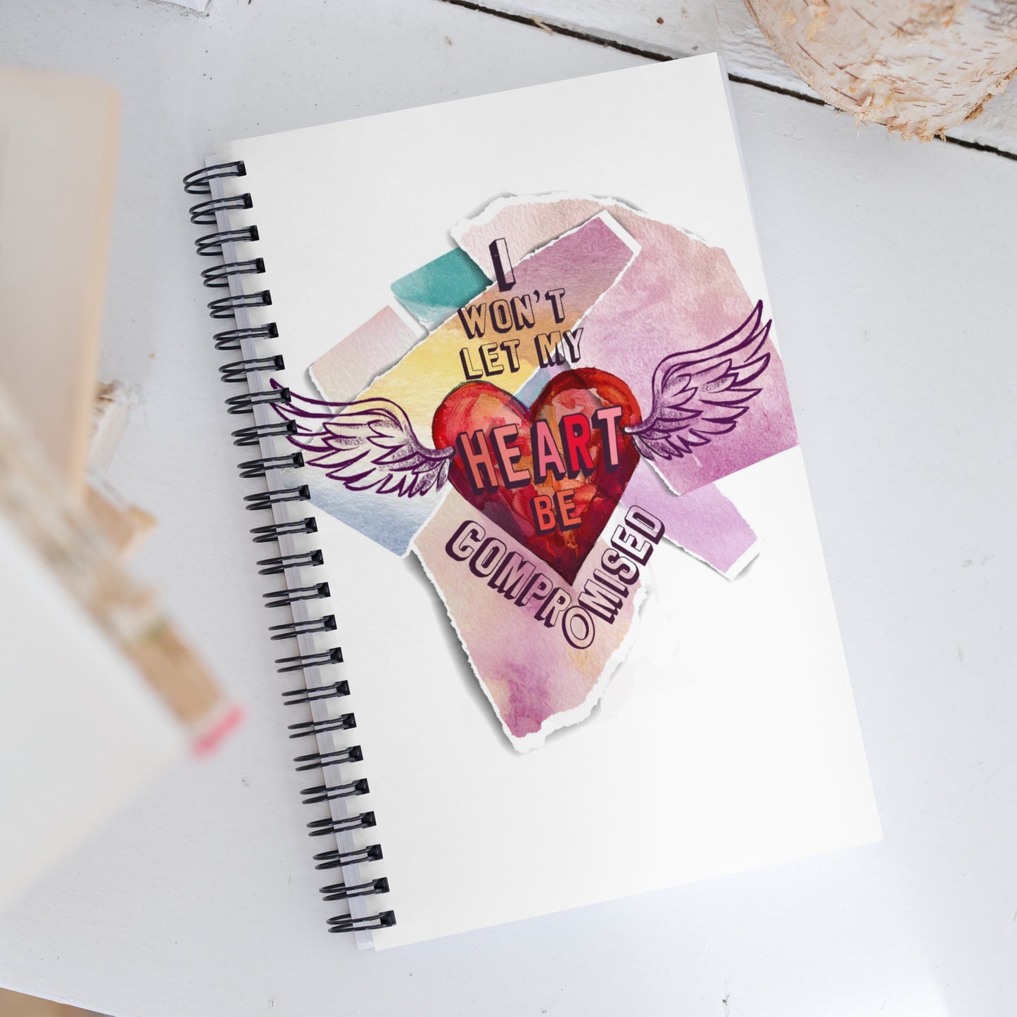 ‘I won’t let my heart be compromised’ spiral notebook