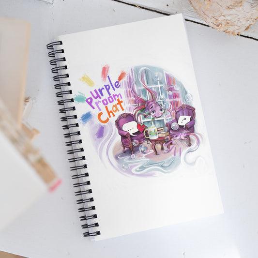 Purple Room spiral notebook