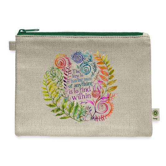 Fern Carry All Pouch - natural/green