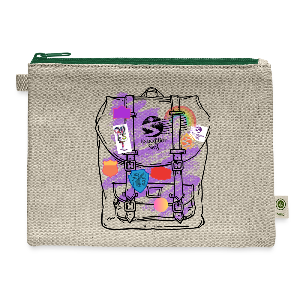 Carry All Pouch - natural/green