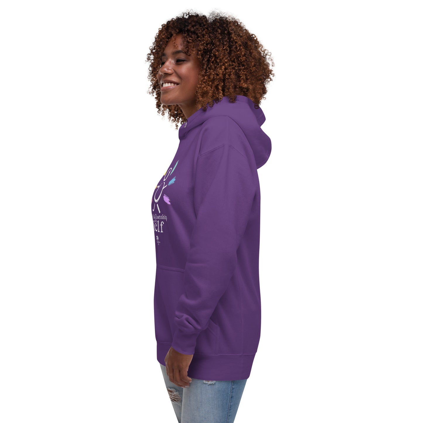 Purplfied 'In Relationship with Self' - Gender Neutral Hoodie