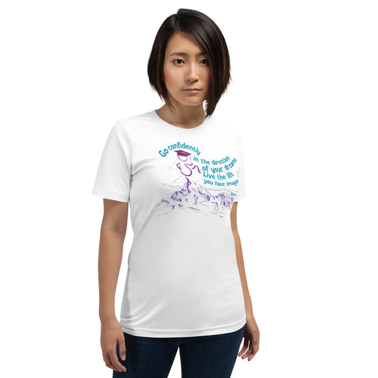 'Go confidently in the Direction of your Dreams' - Gender Neutral T-shirt