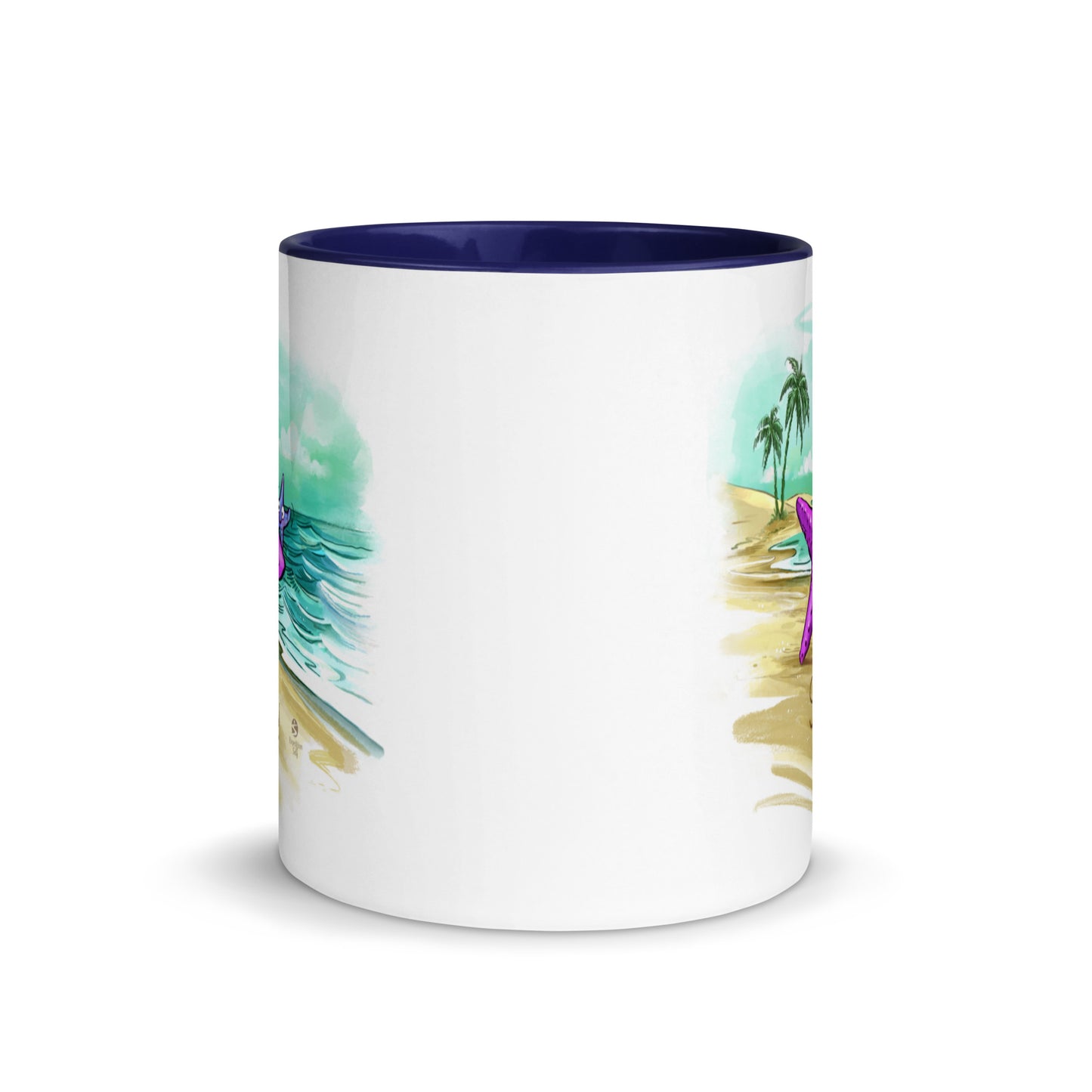 Superstar caregiver! ☆ ceramic mug with color inside