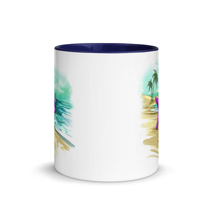 Superstar caregiver! ☆ ceramic mug with color inside