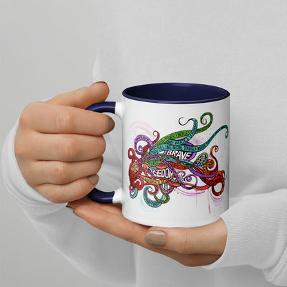 Tendrils Mug with Color Inside