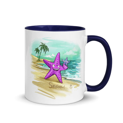 Superstar caregiver! ☆ ceramic mug with color inside