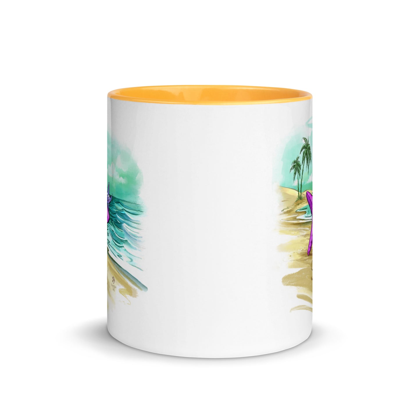 Superstar caregiver! ☆ ceramic mug with color inside