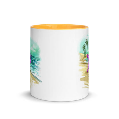 Superstar caregiver! ☆ ceramic mug with color inside