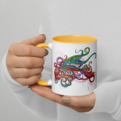 Tendrils Mug with Color Inside