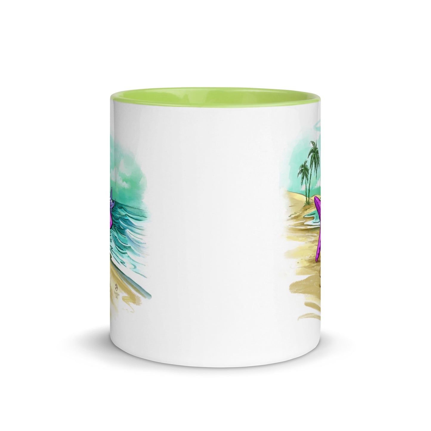 Superstar caregiver! ☆ ceramic mug with color inside