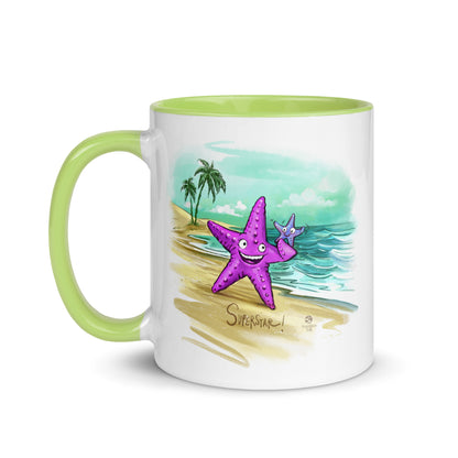 Superstar caregiver! ☆ ceramic mug with color inside