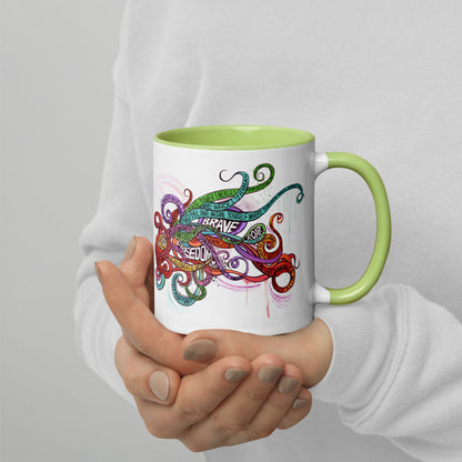 Tendrils Mug with Color Inside