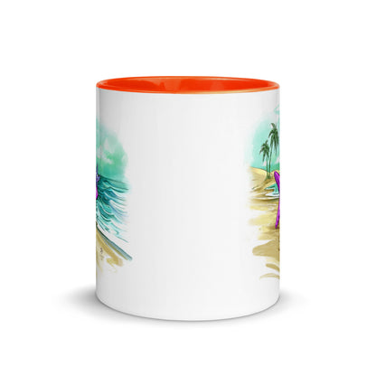 Superstar caregiver! ☆ ceramic mug with color inside