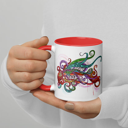 Tendrils Mug with Color Inside