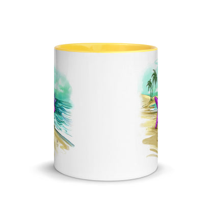 Superstar caregiver! ☆ ceramic mug with color inside