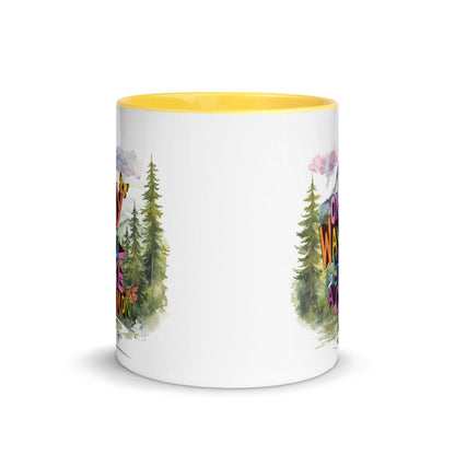 'On my way to stake a claim on ME' Mug with Color Inside