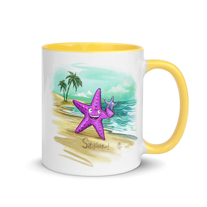 Superstar caregiver! ☆ ceramic mug with color inside